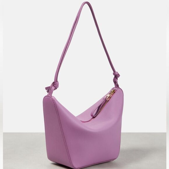 Loewe Handbags - Loewe Hammock Mini Leather Hobo / Shoulder / Crossbody Bag in Rockrose NWT